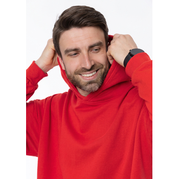 Худи унисекс STAN оверсайз футер без начёса 350, 66, Красный,  (14)  (42/XXS)