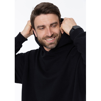 Худи унисекс STAN оверсайз футер без начёса 350, 66, Чёрный,  (20)  (48/M)