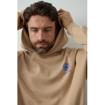 Худи унисекс STAN оверсайз футер без начёса 350, 66, Бежевый,  (54/1)  (54/XXL)