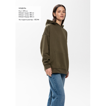 Худи унисекс STAN оверсайз 320, 69, Оливковый хаки,  (36)  (52/XL)