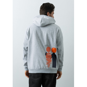 Худи унисекс STAN оверсайз 320, 69, Серый меланж,  (50/60)  (54/XXL)