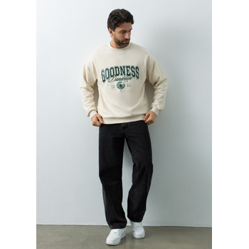 Свитшот унисекс STAN футер без начёса, 350, 96, Молочный,  (11)  (44/XS)