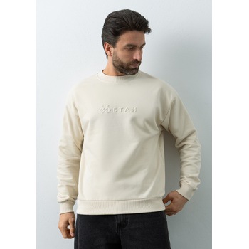 Свитшот унисекс STAN футер без начёса, 350, 96, Молочный,  (11)  (44/XS)