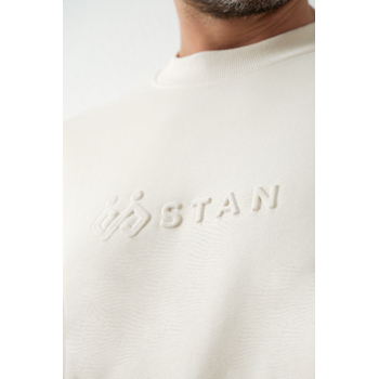 Свитшот унисекс STAN футер без начёса, 350, 96, Молочный,  (11)  (44/XS)