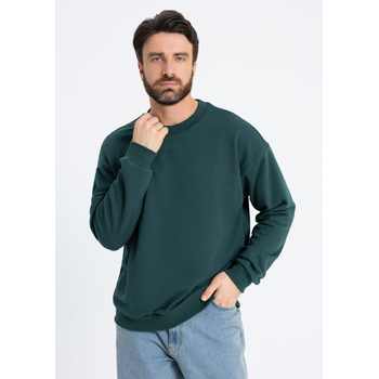 Свитшот унисекс STAN футер без начёса, 350, 96, Тёмно-зелёный,  (130)  (50/L)