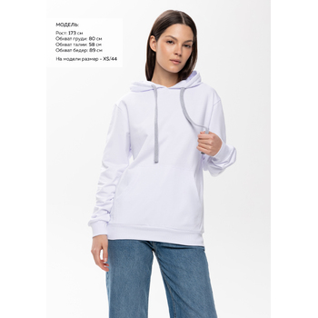 Худи унисекс STAN футер без начёса 260, 23, Белый,  (10/1)  (52/XL)