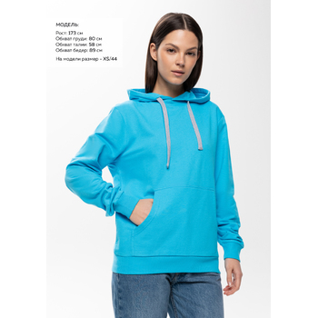 Худи унисекс STAN футер без начёса 260, 23, Бирюзовый,  (32)  (50/L)