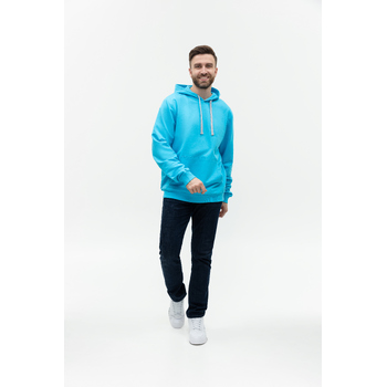 Худи унисекс STAN футер без начёса 260, 23, Бирюзовый,  (32)  (56/XXXL)