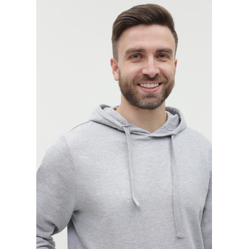 Худи унисекс STAN футер без начёса 260, 23, Серый меланж,  (50/60)  (46/S)