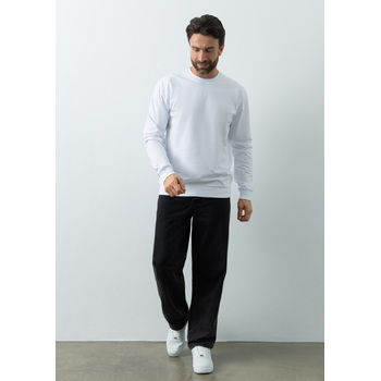 Свитшот унисекс STAN футер без начёса, 260, 63, Белый,  (10/1)  (56/XXXL)
