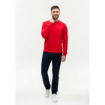 Свитшот унисекс STAN футер без начёса, 260, 63, Красный,  (14)  (52/XL)