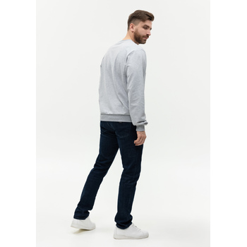 Свитшот унисекс STAN футер без начёса, 260, 63, Серый меланж,  (50/60)  (56/XXXL)