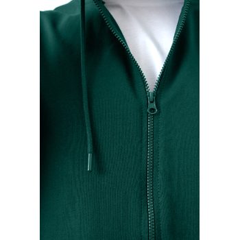 Толстовка STAN оверсайз на молнии с капюшоном футер без начёса 240, 99, Тёмно-зелёный,  (130)  (50/L)