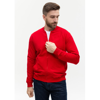 Толстовка унисекс STAN на молнии футер без начёса 245, 65N, Красный,  (14)  (52/XXL)