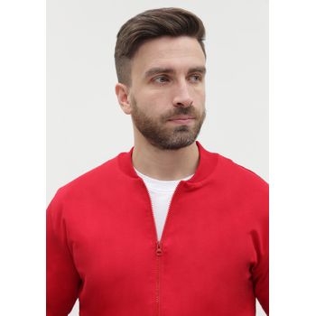 Толстовка унисекс STAN на молнии футер без начёса 245, 65N, Красный,  (14)  (52/XXL)