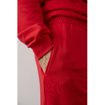Брюки унисекс STAN футер без начёса, 350, 97, Красный,  (14)  (52/XL)