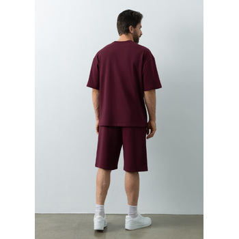 Шорты унисекс STAN футер, 260, 98, Бордовый,  (66)  (44/XS)