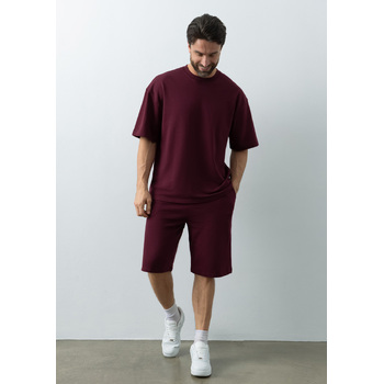 Шорты унисекс STAN футер, 260, 98, Бордовый,  (66)  (44/XS)