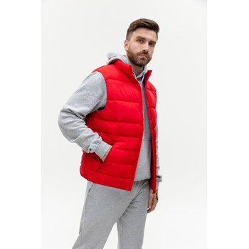 Жилет мужской STAN утепленный таффета 210T,65, 82, Красный,  (14)  (56/XXXL)