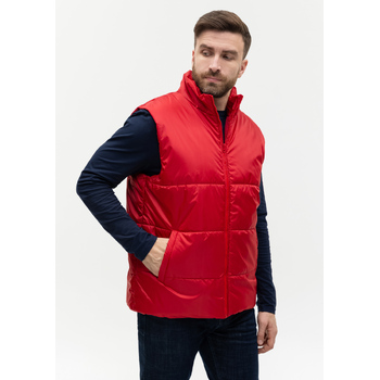Жилет унисекс STAN утепленный таффета 210T,200, 84, Красный,  (14)  (44/XS)