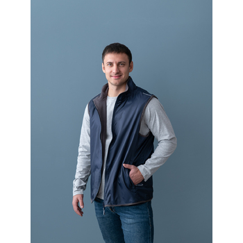 Жилет мужской STAN таффета 210T, 65, 24N, Чёрный,  (20)  (46/S)