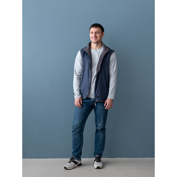 Жилет мужской STAN таффета 210T, 65, 24N, Чёрный,  (20)  (46/S)