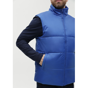 Жилет унисекс STAN утепленный таффета 210T,200, 84, Синий,  (16/1)  (56/XXXL)