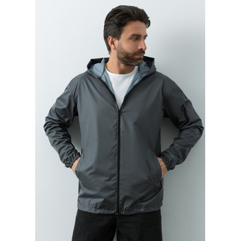 Ветровка унисекс STAN дюспо 210T, 85, 59, Графит,  (101)  (52/XL)