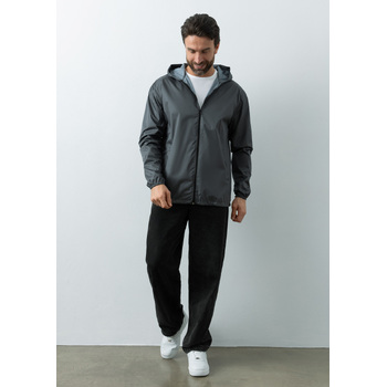 Ветровка унисекс STAN дюспо 210T, 85, 59, Графит,  (101)  (56/XXXL)