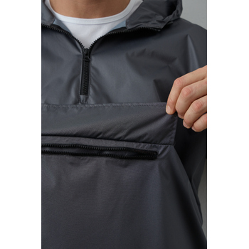 Дождевик анорак STAN с карманом, 61, Графит,  (101)  (54-56/XXL/3XL)