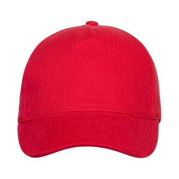 Бейсболка STAN 5 клиньев хлопок 280, 11, Красный,  (14)  (56-58/ONE SIZE)