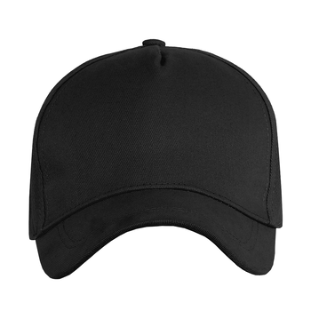 Бейсболка STAN 5 клиньев хлопок 260, 12, Чёрный,  (20)  (56-58/ONE SIZE)