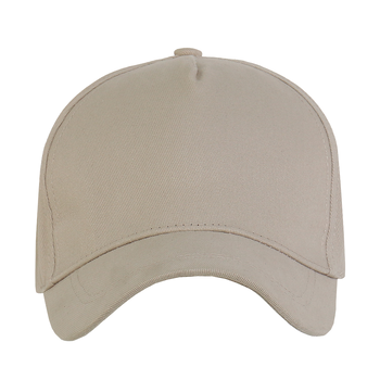 Бейсболка STAN 5 клиньев хлопок 260, 12, Бежевый,  (54/1)  (56-58/ONE SIZE)