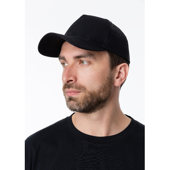 Бейсболка STAN 5 клиньев хлопок, 150, 13, Чёрный,  (20)  (56-58/ONE SIZE)