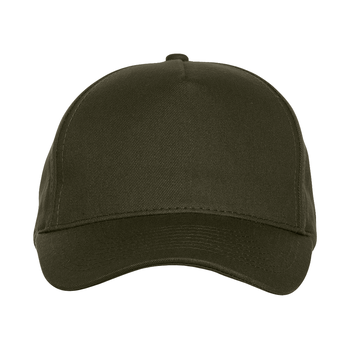Бейсболка STAN 5 клиньев хлопок 150, 10L, Оливковый хаки,  (36)  (56-58/ONE SIZE)