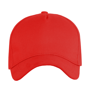 Бейсболка STAN 5 клиньев хлопок, 260, 112, Красный,  (14)  (56-58/ONE SIZE)