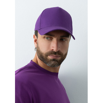 Бейсболка STAN 5 клиньев хлопок, 260, 112, Фиолетовый,  (94)  (56-58/ONE SIZE)