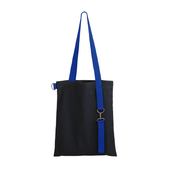 Шоппер Superbag black (чёрный с синим)