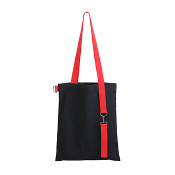 Шоппер Superbag black (чёрный с красным)
