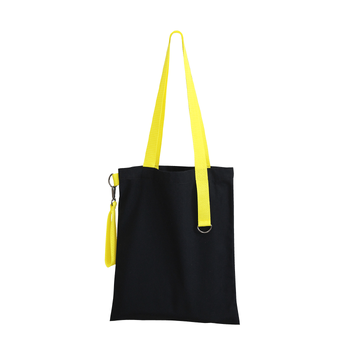 Шоппер Superbag black (чёрный с жёлтым)