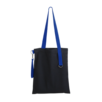 Шоппер Superbag black с ремувкой 4sb (чёрный с синим)