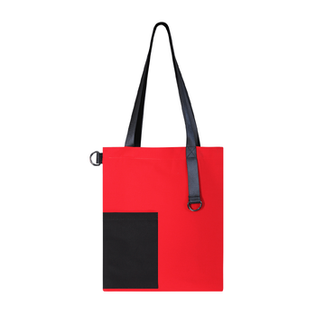 Шоппер Superbag Color (красный с чёрным)