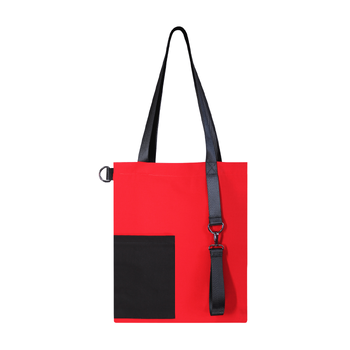 Шоппер Superbag Color (красный с чёрным)