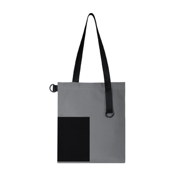 Шоппер Superbag Color (серый с чёрным)