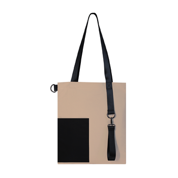 Шоппер Superbag Color (бежевый с чёрным)