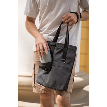 Шоппер Superbag ZIP, с двумя карманами и молнией (черный)