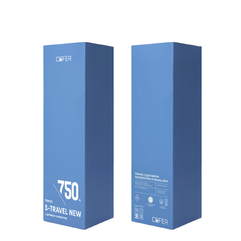 Термос S-travel New софт-тач с датчиком температуры 750 мл (желтый)