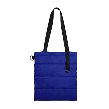 Шоппер Superbag Bubble New, стёганый, со скрытой магнитной кнопкой (синий с чёрным)