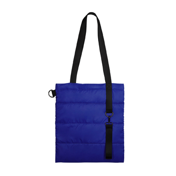 Шоппер Superbag Bubble New, стёганый, со скрытой магнитной кнопкой (синий с чёрным)