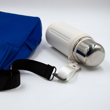Шоппер Superbag Companion, с тремя отделениями, боковым креплением (карабин) и карманом (синий с черным)